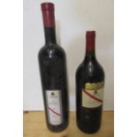 One magnum 2005 The Dead Arm Shiraz MacLaren Vale, and one magnum 1998 The Footbolt Old Vine Shiraz,