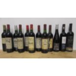 Seven bottles 1996-2001 Bordeaux, two bottles 1996 Rioja Crianza and three other bottles wine (