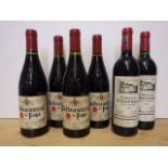 Four bottles 2014 Chateauneuf-du-Pape Perrin, and two bottles 1994 Chateau Coufran Haut-Medoc (6) (