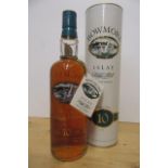 One bottle Bowmore 10 year old Islay Single Malt Whisky, in tube (Est. plus 21% premium inc. VAT)