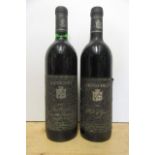 One bottle 1988 Henschke Hill of Grace Vineyard, one bottle 1985 Henschke Cabernet Sauvignon Cyril