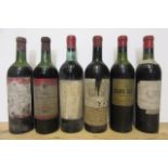 One bottle 1937, one bottle 1950 Chateau Margaux, one bottle 1953 Chateau Leoville Barton, one