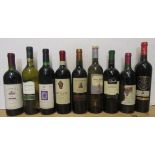 Nine various bottles of European and other table wines (Est. plus 21% premium inc. VAT)