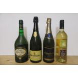 One litre Croft Original, one bottle Ferrari Brut, one bottle Chambrutsco Sparkling and one bottle