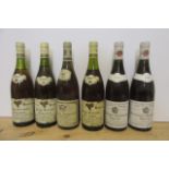 Two bottles 1990 Chassagne-Montrachet Champs-Gains, two bottles 1990/1987 Puligny-Montrachet Champ-