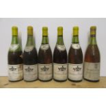 Three bottles 1959 Chevalier-Montrachet Leflaive, two bottles 1955, 1959 Puligny-Montrachet, one