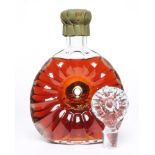 One bottle Remy Martin Cognac in decorated Centaure Baccarat Cristal Decanter and two stoppers, No.