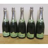 Five bottles NV Pommery Blanc de Blanc champagne (Est. plus 21% premium inc. VAT)