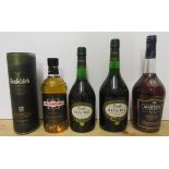 One litre Martell Fine Cognac, one litre Croft Original Irish Cream, one bottle Croft Original Irish