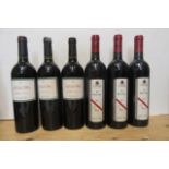 Three bottles 2001 Concha Y Toro Malbec and three bottles 2003 The Dead Arm Shiraz, d'Arenberg (