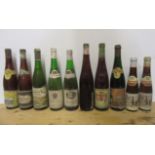 Eight bottles and two half bottles German wine including one bottle 1959 BernKasteler Doctor