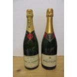 One bottle Moet & Chandon Brut Imperial and one bottle Bollinger Special Cuvee (2) (Est. plus 21%