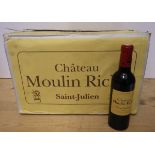 Twenty four half bottles 2004 Chateau Moulin Riche, Saint Julien, OC (Est. plus 21% premium inc.