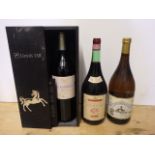 One magnum 2004 Valenciso Rioja Reserva, boxed, one magnum 1987 Chianti, one NV magnum Liebfraumilch