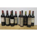 Seven bottles 1998-2004 Bordeaux, four bottles 1994-1999 Rioja, and one bottle 2001 French Vin de