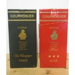 One litre Courvoisier Luxe Cognac and one litre Courvoisier V.S.O.P. Cognac, both boxed (2) (Est.