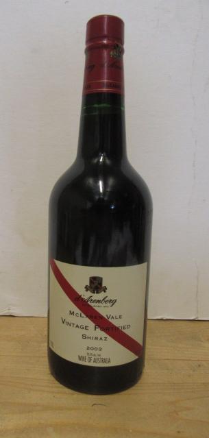 Six bottles 2003 Vintage Fortified Shiraz McLaren Vale, d'Arenberg (Est. plus 21% premium inc. VAT)