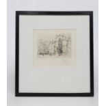 WILLIAM WALCOT (1874-1943), St Giles' Cathedral, Edinburgh, etching, signed in pencil, plate size