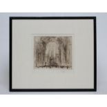 WILLIAM WALCOT (1874-1943), St Peter's, Rome, etching, signed in pencil, plate size 6 1/4" x 7",