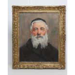 PHILIP NAVIASKY (1894-1983), Portrait of a Rabbi, oil on canvas, signed, 20" x 16", framed (