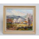 VALTER BERZINS (1925-2009), Spring Blossom, oil on board, signed, 14" x 16 3/4", framed (subject