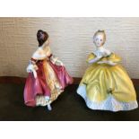 Two Royal Doulton ladies. The Last Waltz HN2315. Southern Belle HN2229