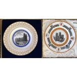 Two Wedgwood limited edition commemorative plates, one Beverley and York. 27cms d.