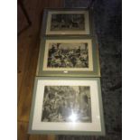 Three 19th Century prints to include ‘The Waning of the Honeymoon’ and ‘Carnival Time’