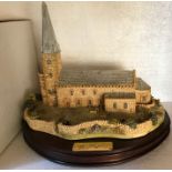 Limited edition figure of Brixworth Church, slight chip to top.