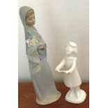 Two figures to include Lladro and Royal Doulton.