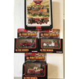 Corgi toys to include 3 x Fire Heroes and a Websters 97747, all in excellent unused condition.