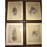 Four early 20thC prints of Politicians. 32 x 40xcms.