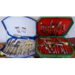 Italian canteen of cutlery marked 800 standard silver 105 items total