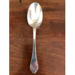 William III silver dognose spoon 1699, initialled A.B, 1.4 ozt.