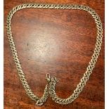 Unmarked yellow metal chain unmarked 28.5 gms