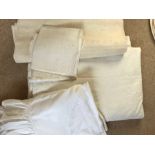 Good quality vintage white cotton bedcovers, pillowcases etc.