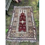 Turkish Milas hand knotted rug 205 x 117 with certificate