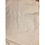 Large embroidered French linen sheet.