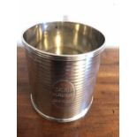 A silver tankard. 5.2ozt.