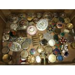 A vast quantity of good quality ceramic and enamel boxes.