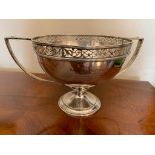 Sheffield silver bowl 1920 by Harrison Brothers 27.7 ozt 16.5 cm high