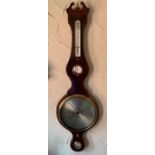 Good 19th c 5 dial mercury barometer by Hardey Hull