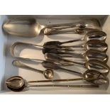 Selection silver inc. 2 straw/spoons,2 sugar bows etc.