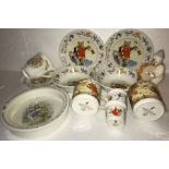 A quantity of nursery china to include Wedgwood, Royal Doulton, The Snowman, Royal Albert etc... (