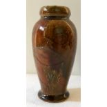 Royal Doulton leaf vase. HA 3460 impressed 15cms h, nibbles to top. H