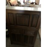 Vintage oak cocktail cabinet.