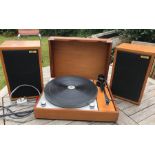 Linn Basik LV X record deck and pair Rogers LS3/5A speakers