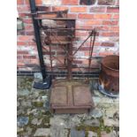 Vintage iron weighing scales.