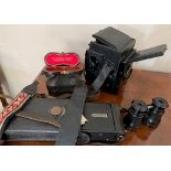 Thornton Pickard Junior Special camera with No1 A Automatic Kodak and pair opera glasses