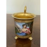 Fine quality French porcelain cabinet cup.